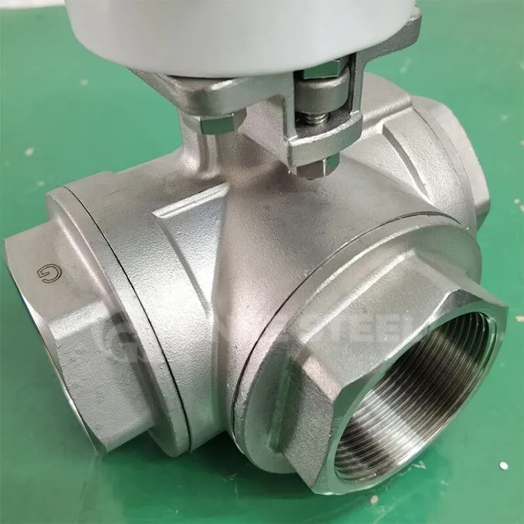 صمام الكرة ثلاثي الاتجاه على شكل حرف L