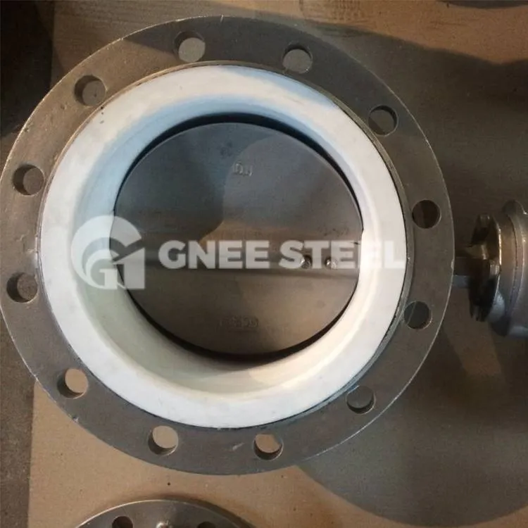 صمام الفراشة المصنوع من الحديد الزهر ذو الإزاحة المزدوجة