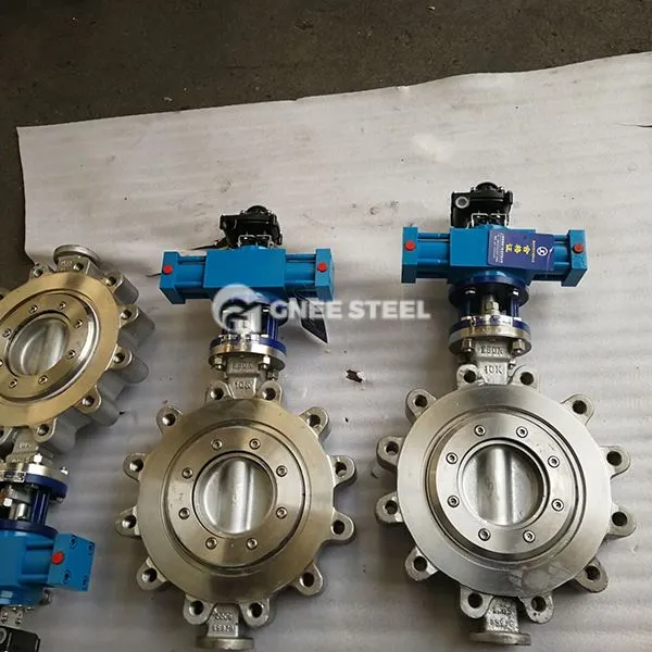 صمامات الفراشة الفولاذية المزدوجة