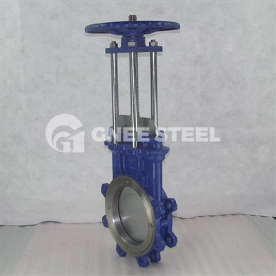 صمام بوابة سكين من النوع اليدوي